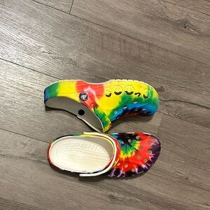 Tie Dye Crocs Women size 10